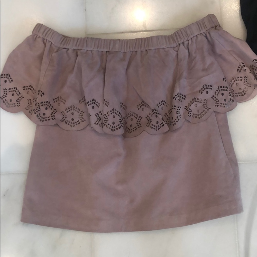 Suede top